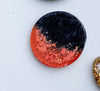 Medium Large Black Orange Custom Tag - Large