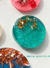 Medium Teal Gold Lux Custom Tag - Medium