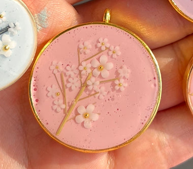 Pink Blossom Custom Tag