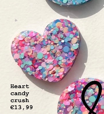 Candy Crush Heart Custom Tag - Medium