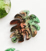 Green brown leaf Custom Tag - Medium