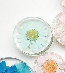 Blue flower Custom Tag - Medium