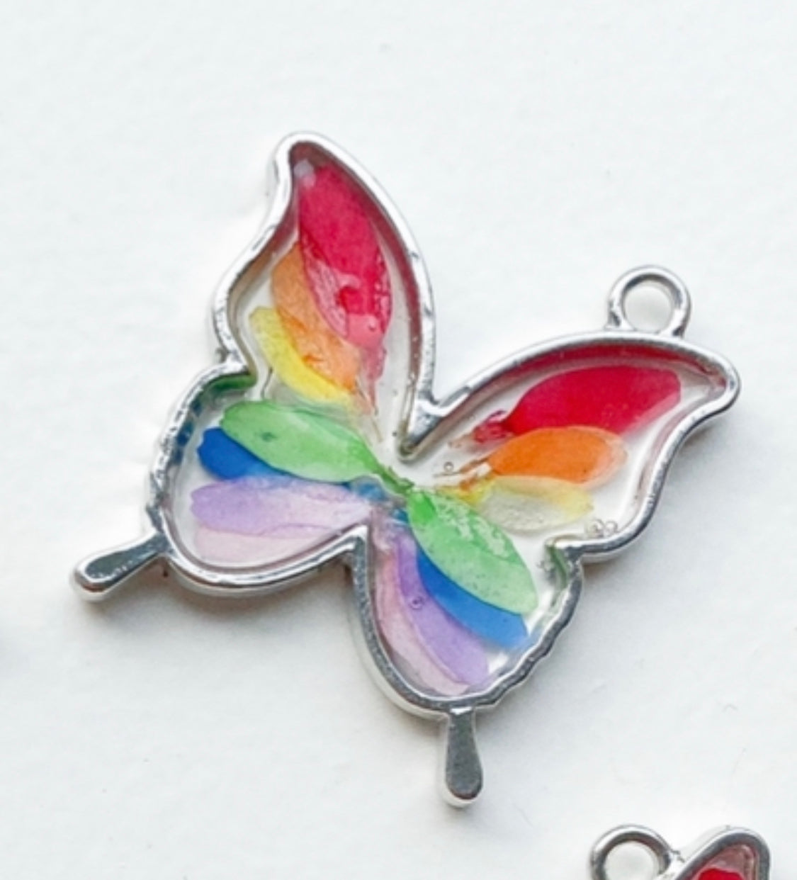 Epyflora Bezel Tag - Rainbow Butterfly