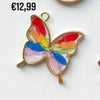 Epyflora Bezel Tag - rainbow butterfly