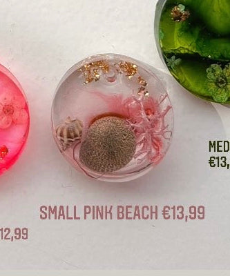 Pink Beach Custom Tag - Small