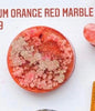 Medium marble orange Custom Tag - Medium