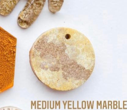 Medium marble yellow Custom Tag - Medium