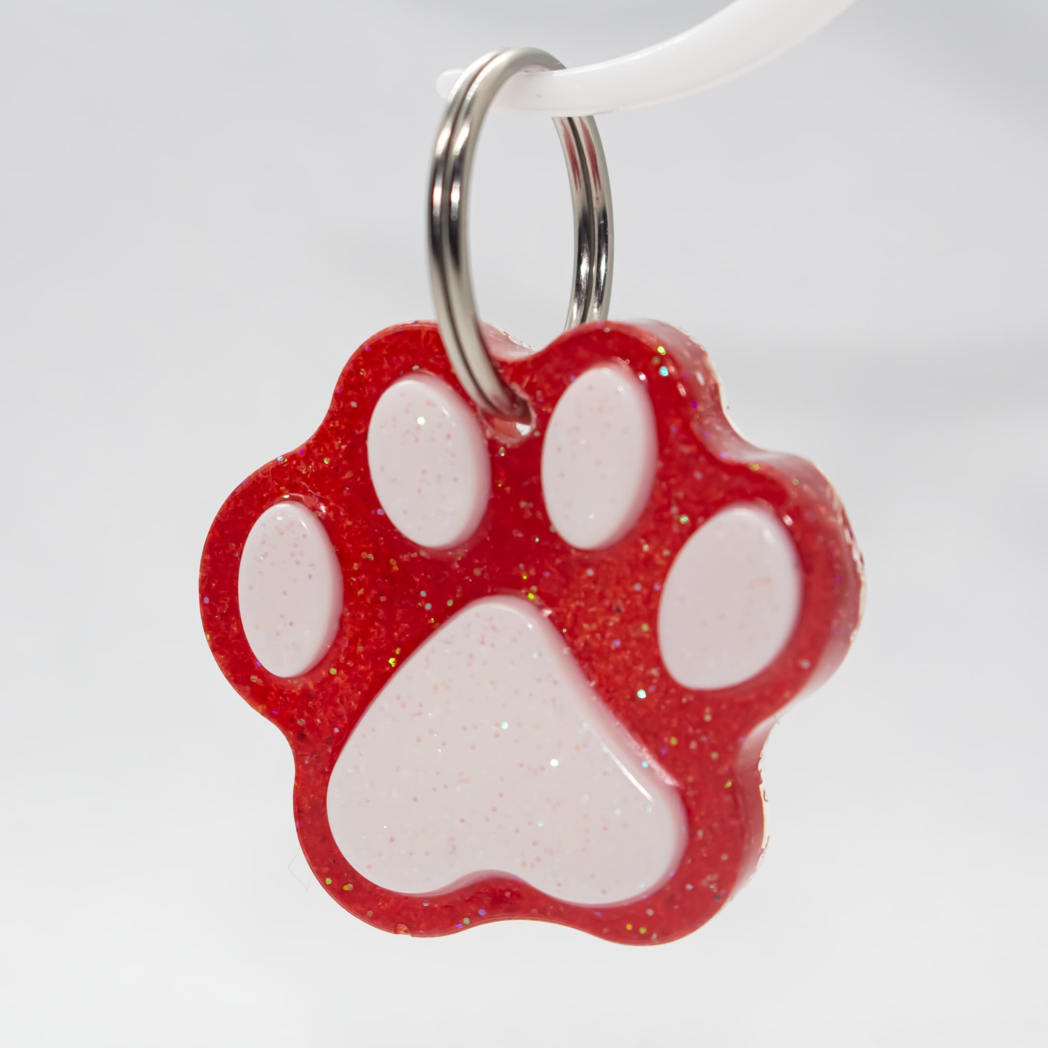 Epyflora Ink Tag - Red Glitter Paw