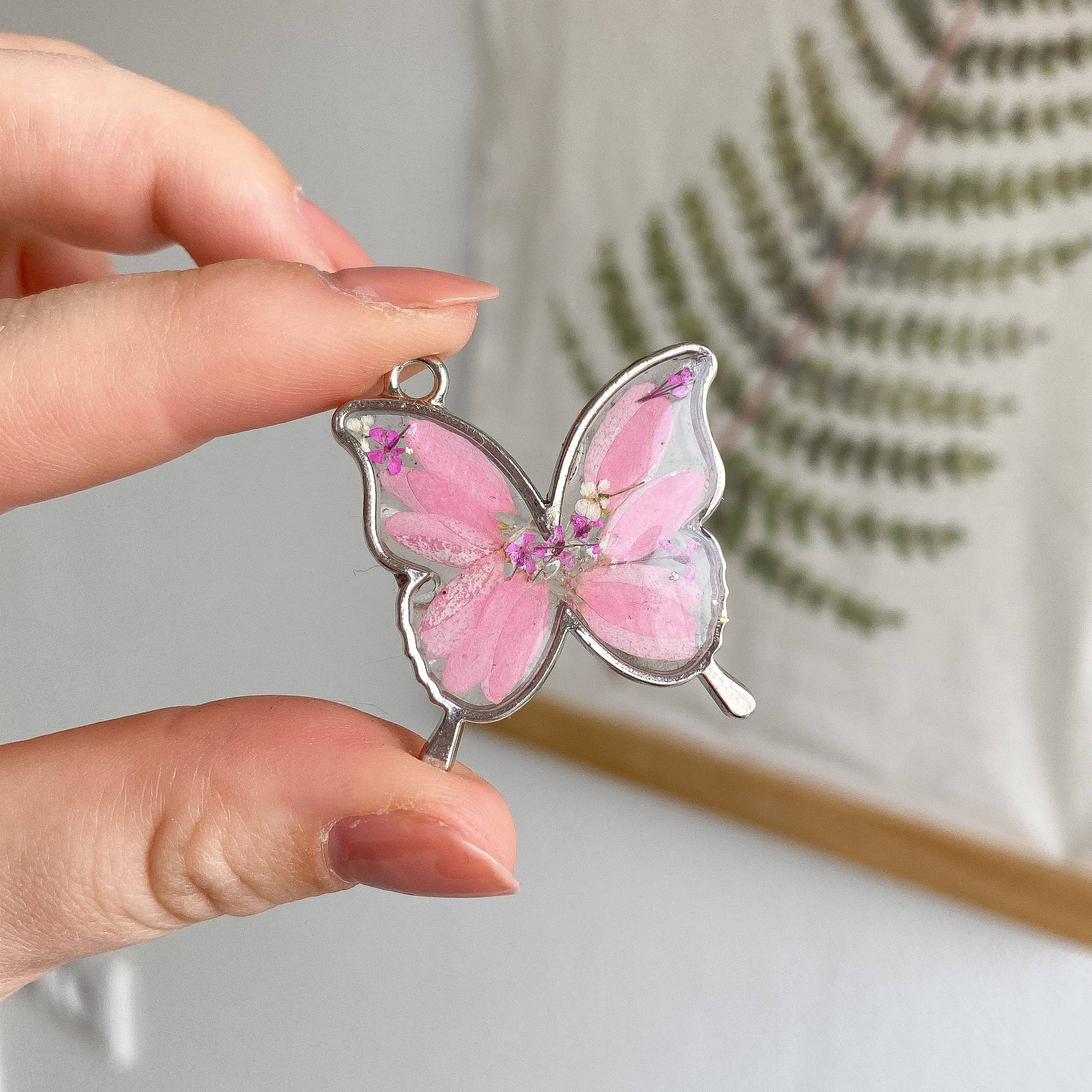 Epyflora Bezel Tag - Pink Butterfly